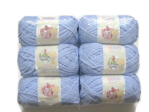 Bernat Baby Blanket Yarn Baby Blue 72 Yards 3.5 OZ