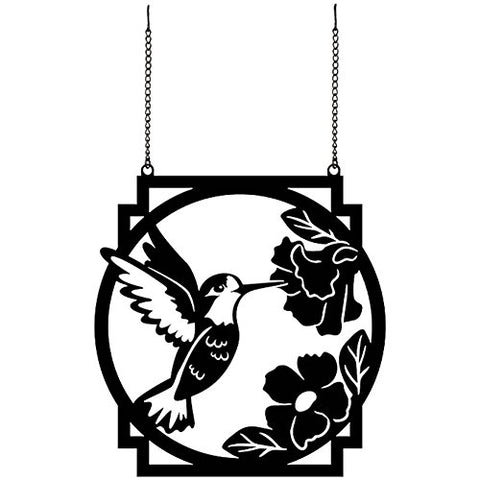 "Hummingbird" Metal Garden Flag