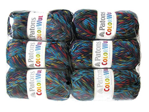 Patons ColorWul Yarn Ocean 90 Yards 3 OZ