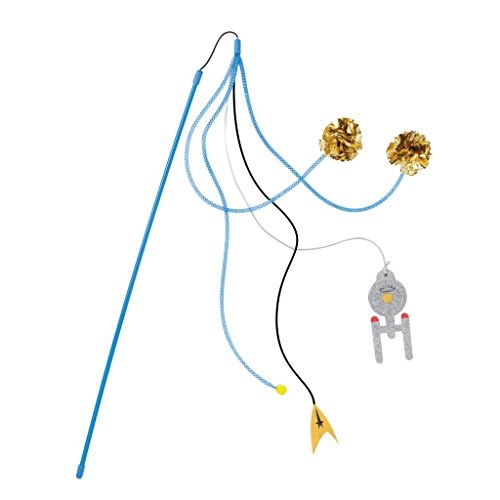 Star Trek: The Original Series, Cat Collection, USS Enterprise Teaser Wand (23" in length)