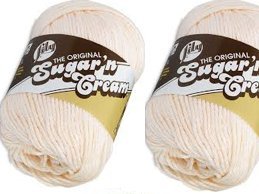 Lily Sugar'n Cream Solid Yarn Ecru 120 Yards 2.5 OZ