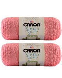 Caron Simply Soft Yarn - Solid Strawberry 315 Yards 6 OZ