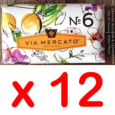 Via Mercato - Soap No.6 - Fig, Orange Blossom and Cedarwood, 200g