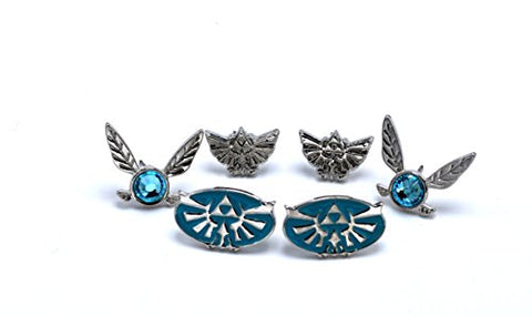Nintendo Zelda Earrings 3 Pack Set