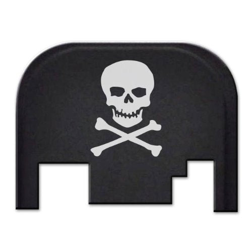 REAR SLIDE PLATE FOR GLOCK MODELS 17-41 GEN 1-4 - SKULL N BONES