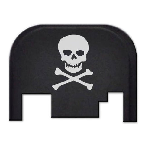 REAR SLIDE PLATE FOR GLOCK MODELS 17-41 GEN 1-4 - SKULL N BONES
