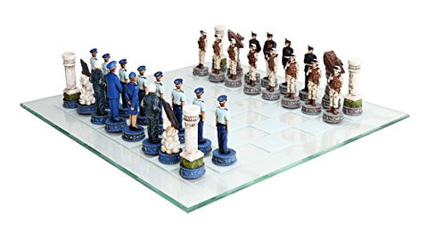 Air Force Vs Marine Chess Set