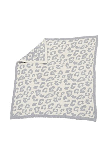 CozyChic Barefoot In The Wild  Baby Blanket Ocean-Cream-Leopard 30in x 32in