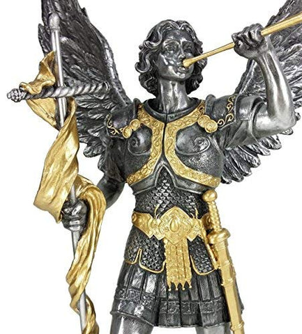 Archangel - St. Gabriel (Pewter & Gold)