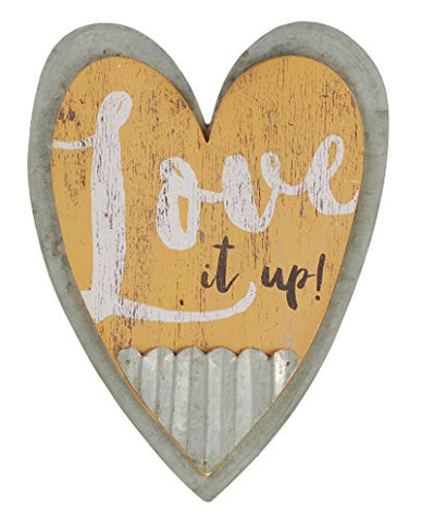 Love It Up Heart Wall Sign, 7.50in L x 10in H