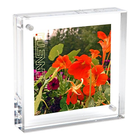 Square Magnet Frame, 2 x 2 inches, Clear
