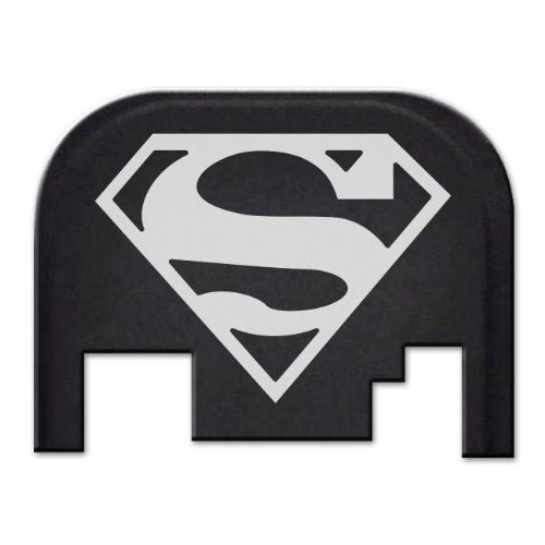 REAR SLIDE PLATE FOR GLOCK MODELS 17-41 GEN 1-4 - SUPERMAN