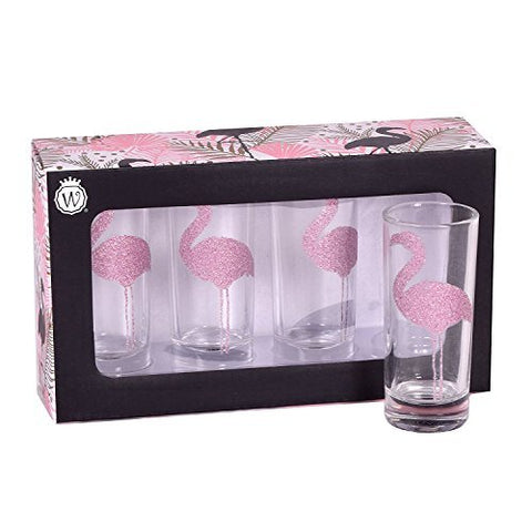 Shot Glass Set of 4 - Flamingo