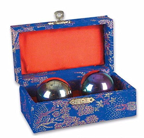 Baoding Balls Chinese Health Exercise Stress Balls Chrome Color