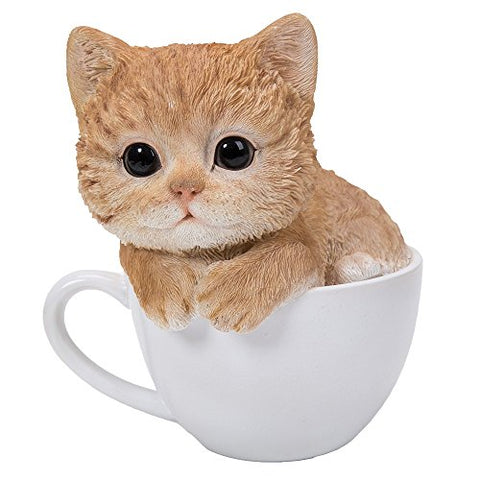 Teacup Kitten Figurine