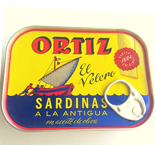 Conservas Ortiz Sardines In Olive Oil A La Antigua "Old Style" 140g