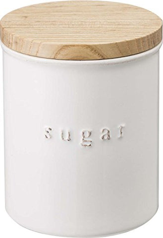Tosca Ceramic Canister Sugar - White