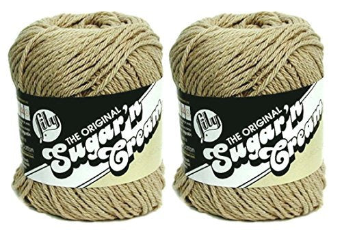 Lily Sugar'n Cream Solid Yarn Jute 120 Yards 2.5 OZ