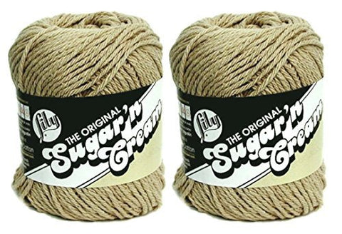 Lily Sugar'n Cream Solid Yarn Jute 120 Yards 2.5 OZ