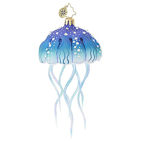 Jellyfish Joy, 6", Glass Christmas Ornament