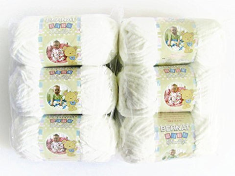 Bernat Baby Blanket Yarn White 72 Yards 3.5 OZ