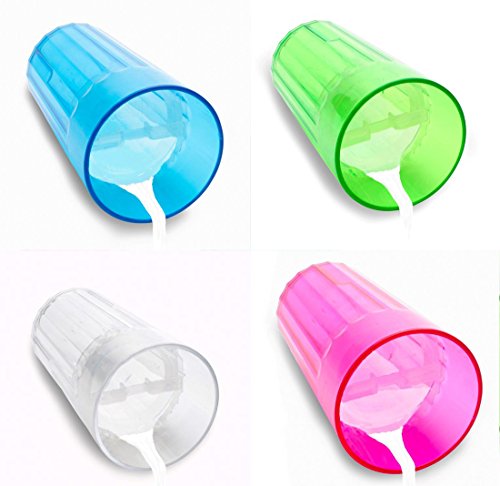 Red Violet And Clear And Blue And Green Reflo Smart Cup
