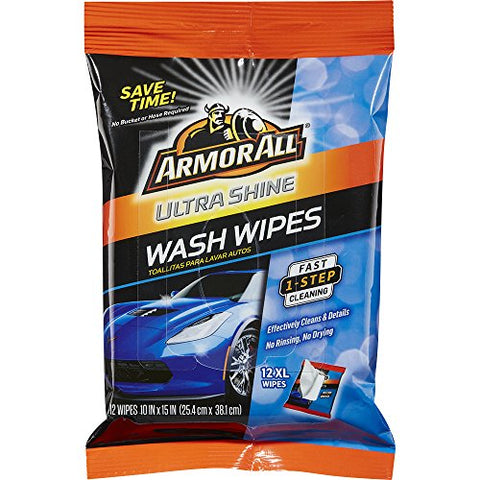 Armor All Ultra Shine Wash Wipes - 12 Counts