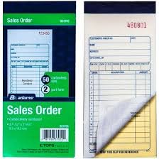 Adams Sales Book, 2-Part, Carbonless, 3-11/32" x 7-3/16", 50 Sets/Book