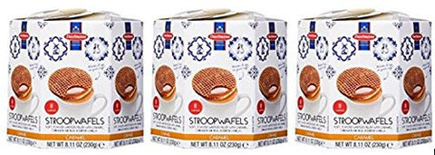 Daelmans Stroopwafels, Hex, Caramel, 8.1 oz
