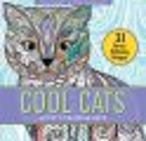 Cool Cats Adult Coloring Book (Paperback)
