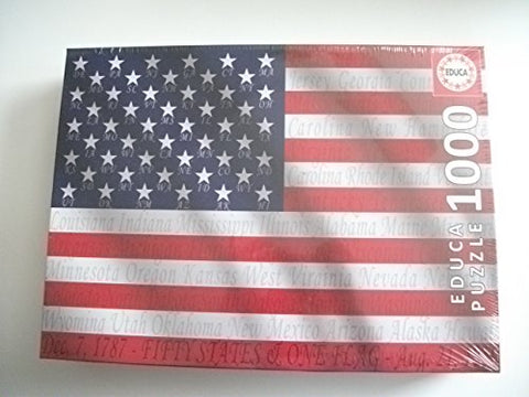 Fifty States / US American Flag (1000 Pieces) Puzzle