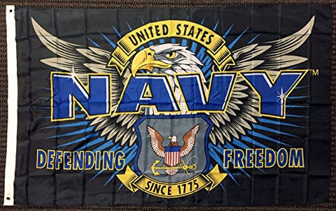 Mission First 3' X 5' Flag -Navy
