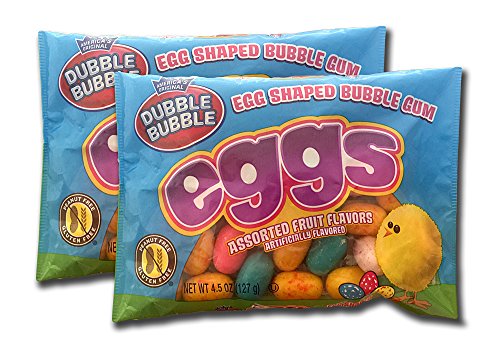 Easter Candy Dubble Bubble Egg Shaped Bubble Gum 4.5oz Bag