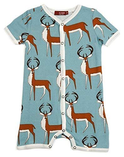 Organic Shortall Romper, Buck, 6-12M