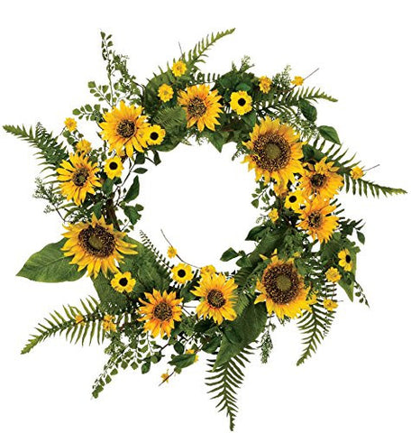 22" SUNFLOWER WREATH