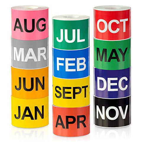 3 x 2 inch - Months of the year: January Stickers (300 Stickers), 3 x 2 inch - Months of the year: February Stickers (300 Stickers), 3 x 2 inch - Months of the year: March Stickers (300 Stickers), 3 x 2 inch - Months of the year: April Stickers (300 Stick