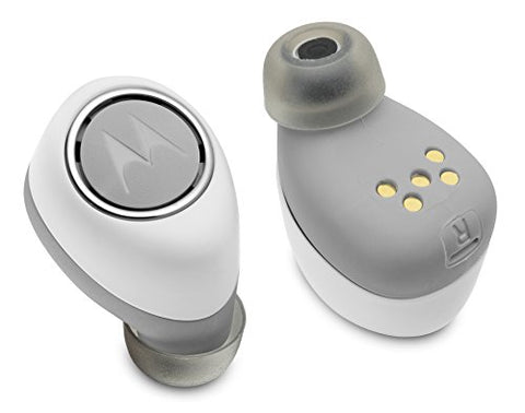 Motorola SH010 VerveOnes Music Edition Bluetooth Stereo Smart Earbuds for iOS, Google - White