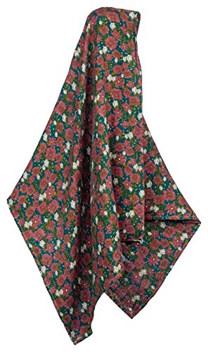 Bamboo Swaddle  47″ x 47, Teal Floral