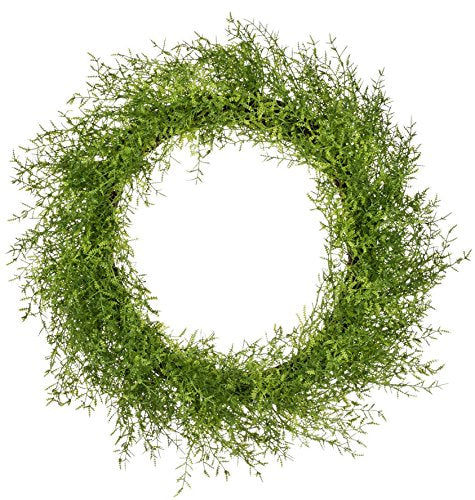 23" FEATHER FERN WREATH