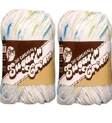 Lily Sugar'n Cream Yarn - Ombre Summer Prints 95 Yards 2 OZ