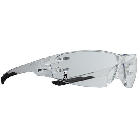 Browning, Eyewear, Shooters Flex Shooting Glasses, Clear Lens, Clam packed