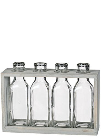 9"X2"X7"HGLASS BOTTLE X4 CRATE