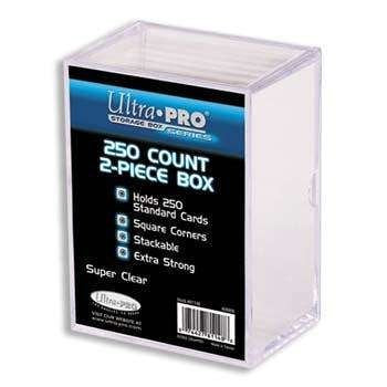 2-Piece 250 Count Clear Card Storage Box