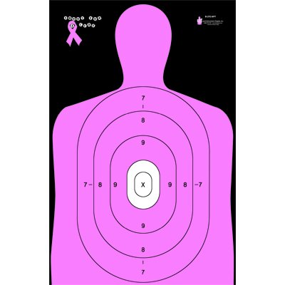 B-27E "Shoot for the Cure" Breast Cancer Target (Pink) 23" x 35"
