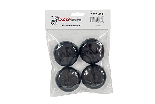 OZ-USA Set (4) Smoke Turn Signal Lens Deuce-Style Snap On Replacement lens for Harley 2002-2013 Street Glide FLHX