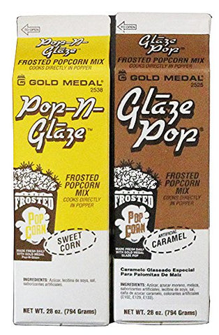Glaze Pop Caramel 28 oz and Glaze Pop Sweet Corn 28 oz