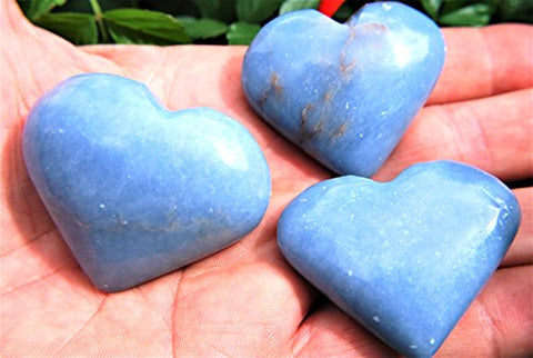 Angelite Heart, 2 inches