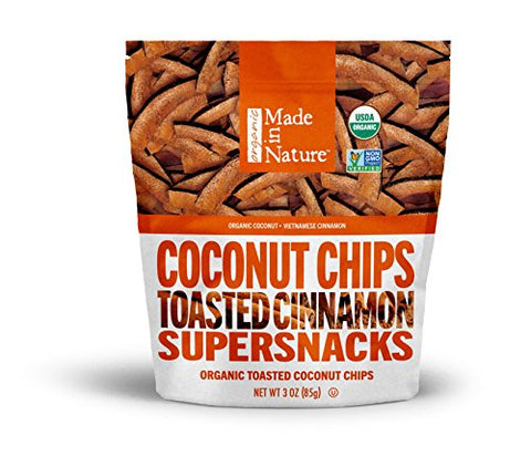 Made in Nature Organic Coconut Chips - Cinnamon 3 oz