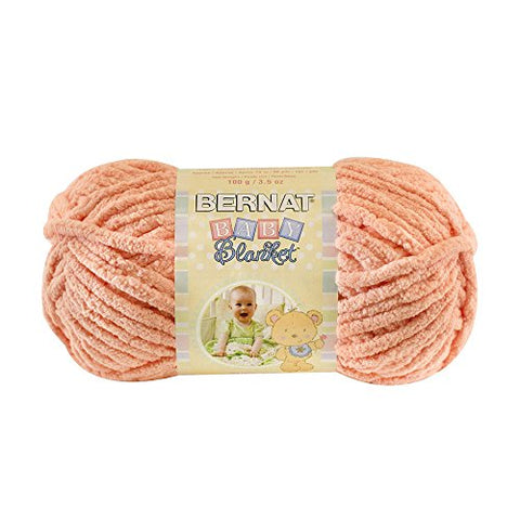 Bernat Baby Blanket Yarn Baby Peach 72 Yards 3.5 OZ