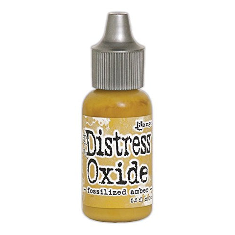 1/2 Oz. Tim Holtz Distress Oxides Reinkers, Fossilized Amber
